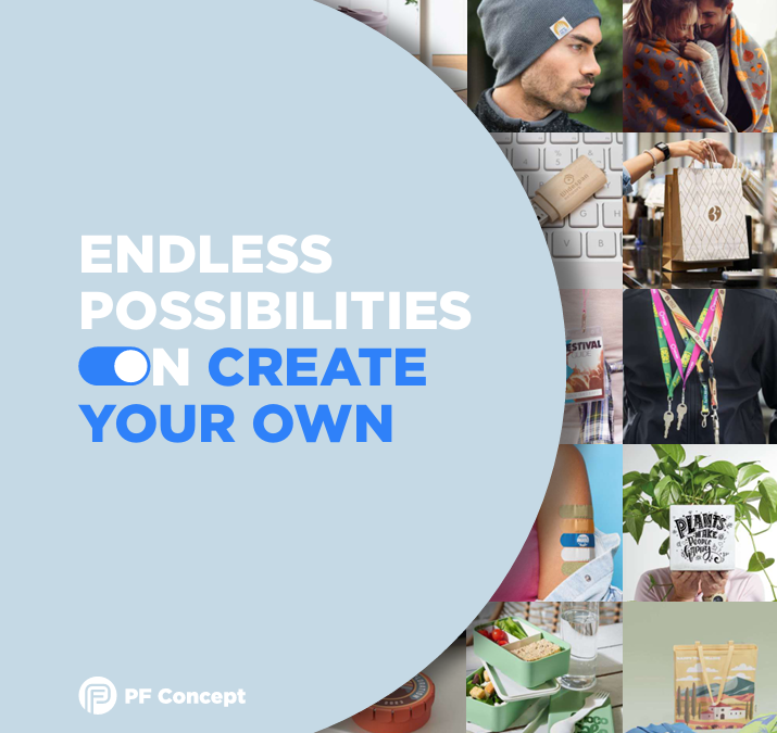 PF Concept Create Your Own merchandise med logo