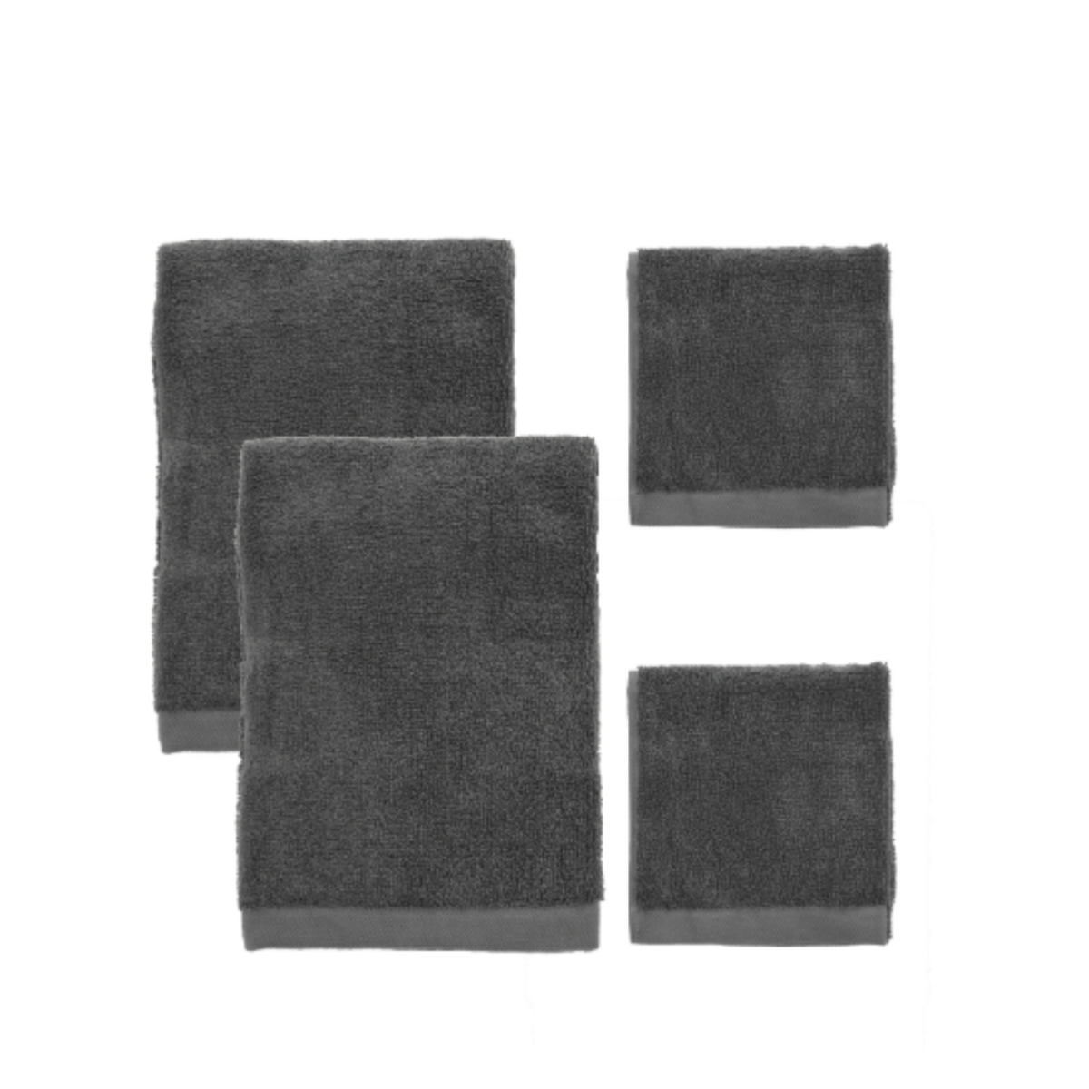 Södahl Comfort, 4 stk. Organic håndklæder, Taupe eller ash
