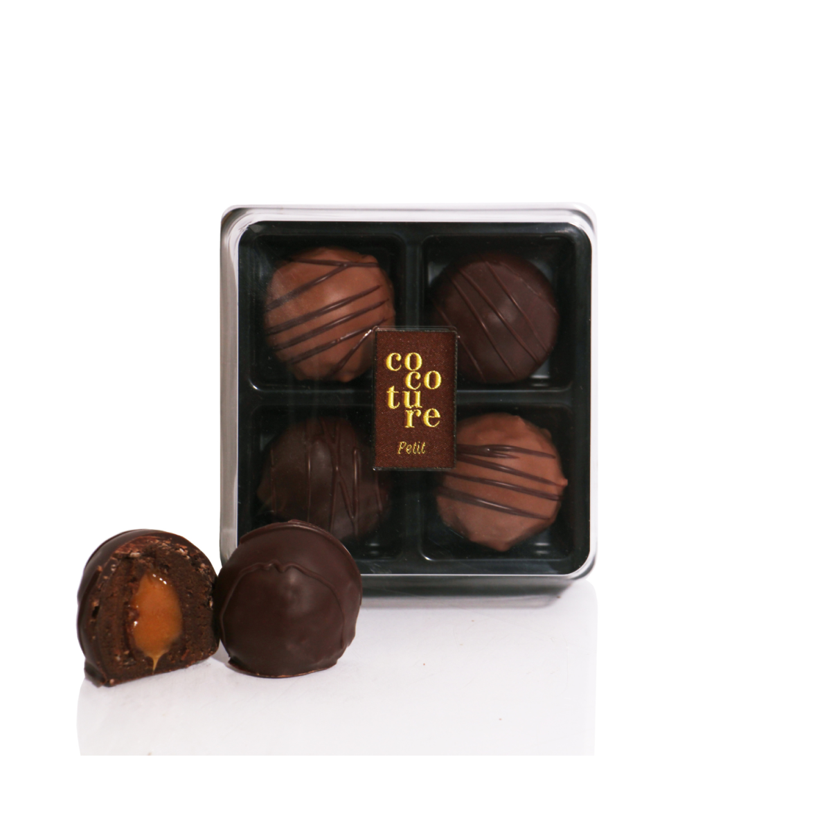 PR Chokolade, Cocoture luksus trøffelkugler, 4 stk./190 gr.