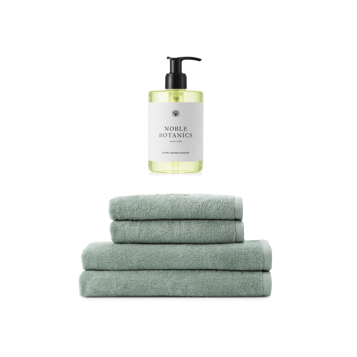 Georg Jensen Damask, 4 håndklæder + håndsæbe