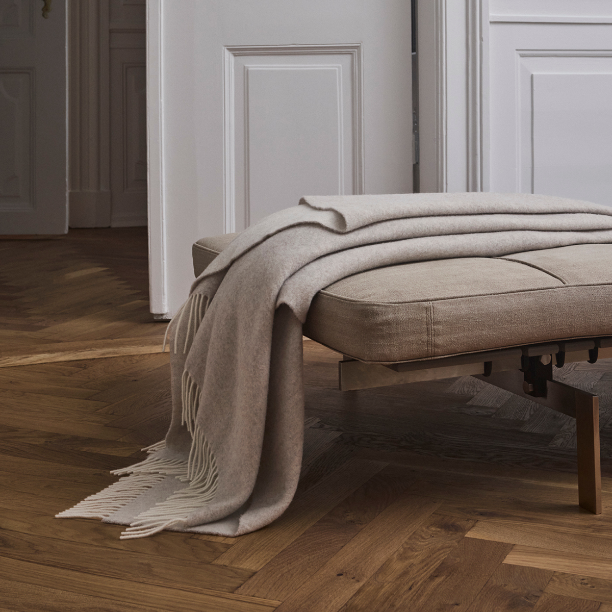 Georg Jensen Damask, Uld plaid 140x200 cm.