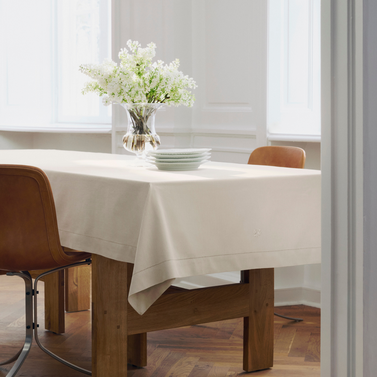 Georg Jensen Damask, Hør-dug 140x240 cm.