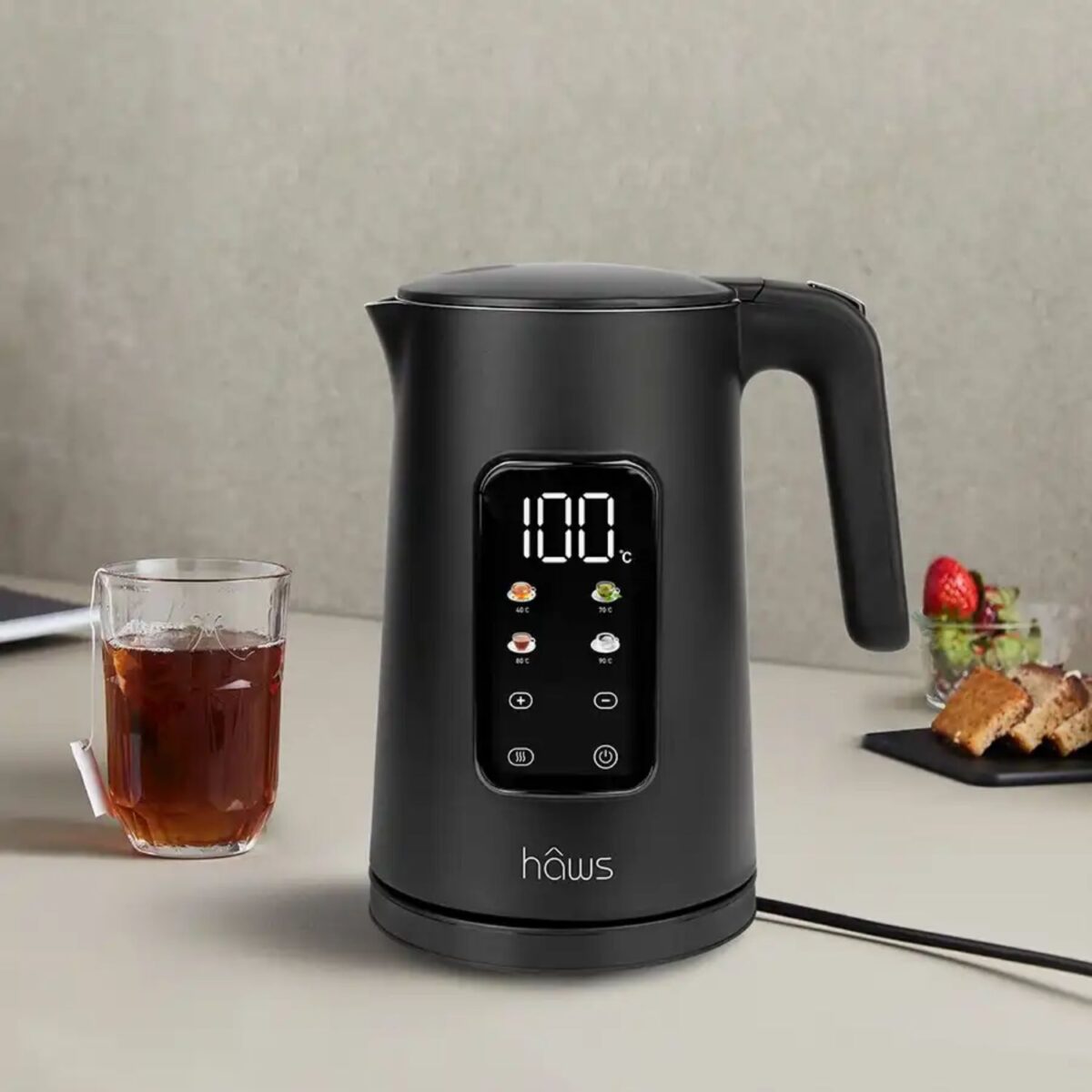 Hâws, Digital elkedel med touch, sort 1,7 liter