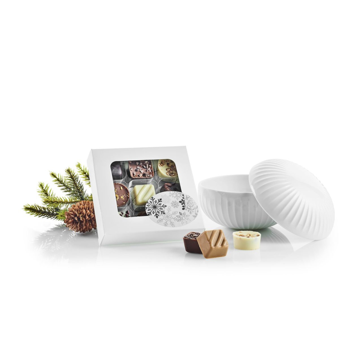 Bon Coca Bonbonniere m/chokolade – Hvid